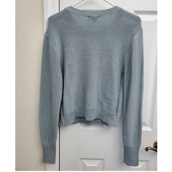 Abound Sweater Size M Cable Knit Fisherman Cotton Brunch Cozy Capsule Wardrobe - Picture 6 of 8